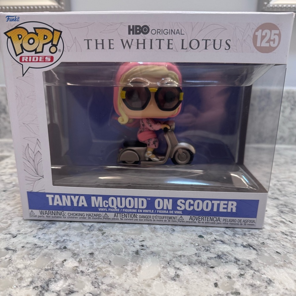 NEW White Lotus Funco Pop In Box Tanya on Gray Scooter